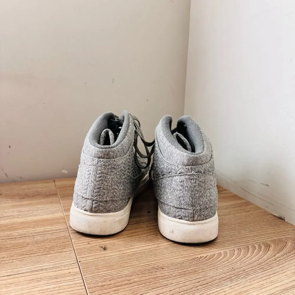 Fila gray embossed high-top sneakers Women’s Size 10